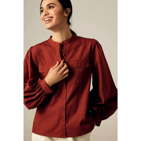 NWT Anthropologie Nikasha Utility Cargo Blouse - Large - Picture 1 of 6